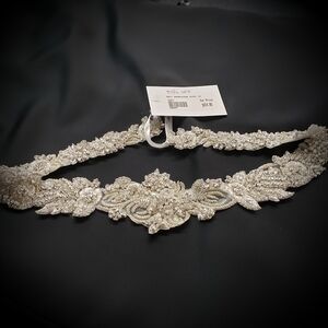 Bridal Wedding Dress Rhinestone Belt Handmade